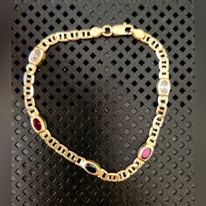 14k Gold Italy Women Bracelet